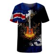thumbnail image 3 of Hombres Casual cuello redondo estilo fresco 3D impresión digital pulóver Fitness deportes pantalones cortos mangas camiseta blusa Pompotops  oipoqjl31618, 3 of 4