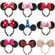 thumbnail image 5 of Diadema con orejas de Mickey de dibujos animados para adultos y niños, diadema con lentejuelas, lazo grande, diadema de conejo de animal, 5 of 6