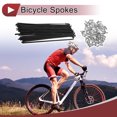 thumbnail image 2 of 72 Set 14G Radio de Bicicleta 163mm Radio de Rueda de Bicicleta Acero al Carbono Negro, 2 of 7