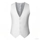 thumbnail image 3 of Ceisia Men's Slim V-Neck Single-Breasted Suit Sleeveless Polyester Vest Gift, 3 of 4