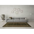 thumbnail image 3 of Ahgly Company Machine Washable Indoor Rectangle Abstract Turquoise Blue Modern Area Rugs, 5' x 8', 3 of 4