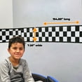 thumbnail image 2 of Checkered Flags Wall Decal, Racing Car Flag Vinyl Wall Sticker Boy Room, 2 of 4