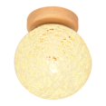 thumbnail image 2 of Rattan Ball Ceiling Light Woven Lamp Decor for Bedroom Hallway Stairway, 2 of 8