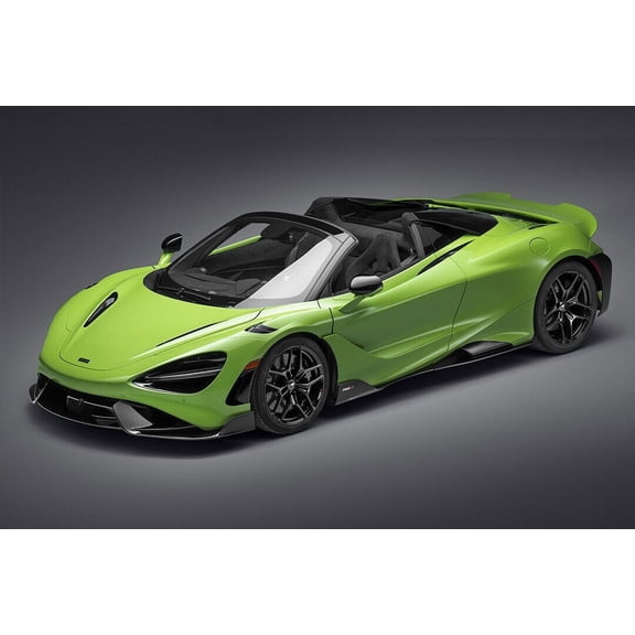 McLaren 765LT Spider Sport Racing Car Wall Poster - 12x18 Inch Laminated Poster - Stunning Detail and Bold Colors