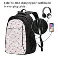thumbnail image 2 of Balery Cute Bow Tie Mochila con carga USB para hombre y mujer - Mochila impermeable y antirrobo para laptop con puerto USB para viajes, trabajo, 2 of 7