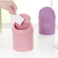 thumbnail image 4 of Creative Desktop Mini Trash Can Covered Kitchen Living Room Desk Trash Box, 4 of 8