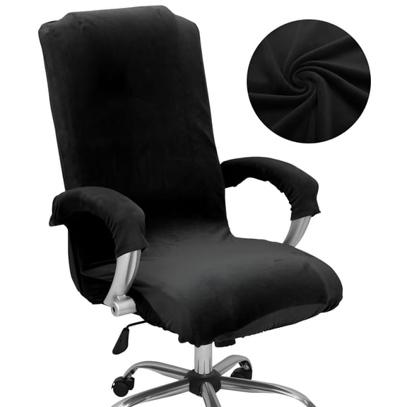 AUQ 2026 New Office Chair Cover with Armrest Covers Stretch Desk Chair Cover Machine Washable Computer Office Chair Cover Easy to Install Office Chair Protector Cover Rotating Chair Covers for Office