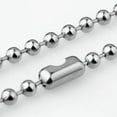 thumbnail image 3 of QQTDFG 8/10/12mm Cool Silver Mens Ball Chain 316L Stainless Steel Necklace or Bracelet-Silver-8mm-40inch or 101cm, 3 of 7