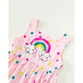 thumbnail image 4 of Little Girls Clothes Little Girls Polka Dots Dress 6Y Girls Summer Dress 7Y Girls Sundress Sleeveless Dress with Cute Bag Pink, 4 of 7