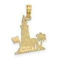 thumbnail image 2 of FJC Finejewelers 14k Yellow Gold Lighthouse Charm, 2 of 4