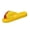 Yellow, variant on Women Embroidered Rainbow Wedge Thong Slippers Cloth Breathable Casual Bohemian Platform Beach Sandals, Black