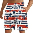 thumbnail image 2 of cllios Mens July 4th Swim Trunks American Flag Beachwear Memorial Day Patriotic Surfing Board Shorts Independence Day Quick Dry Swimming Shorts with Pockets, 2 of 4