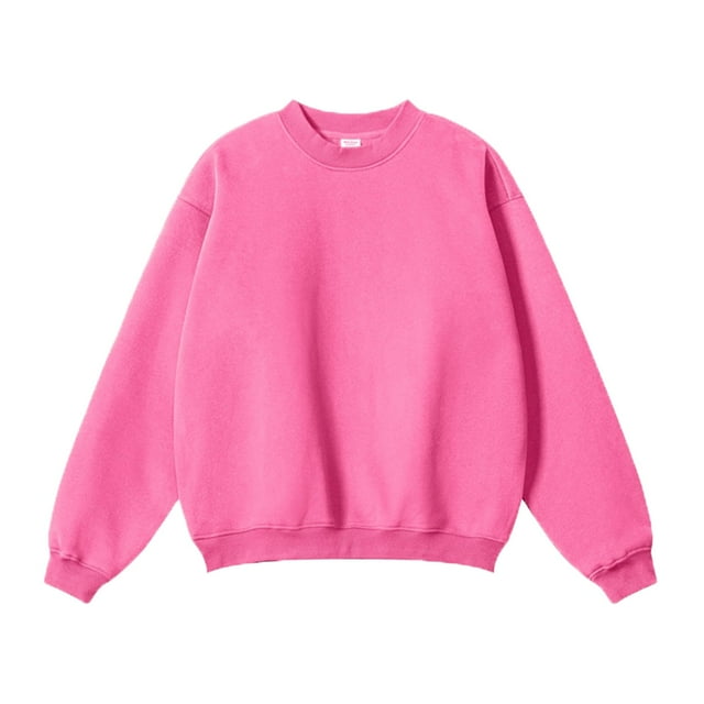 hotojiny Chandail à Col Rond pour Hommes Classique Uni Coupe Régulière Chandail à Enfiler Hauts de Mode d'Automne Chemises à Manches Longues pour Hommes