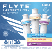 Cirkul Flyte Flavor Cartridge Variety Pack, 6-Pack (2 Last Drive, 2 Fast Break, 2 Shutout)