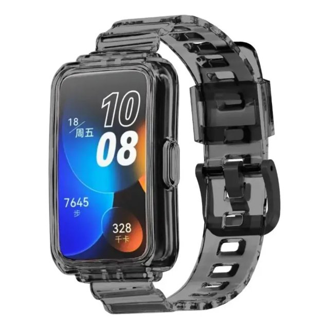 Correa de Silicona Transparente que cambia de color con la luz para Huawei Band 9/8/7/6,