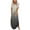 Gray, variant on Inleife Womens Dresses Women's Maxi Dresses Summer Casual Rounk Neck Short Sleeve Slit Vacation Beach Long Dress
