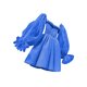 thumbnail image 5 of TRKIYQC Vestido Casual Femenino Verano Color Sólido Cuello Cuadrado Manga Larga Transparente Una Pieza, S/M/L/XL TRKIYQC moderno, 5 of 9