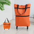 thumbnail image 1 of Foldable Hand Pull Cart With Wheels Lightweight Wagon For Home Garden Portable Trailer, 1 of 6