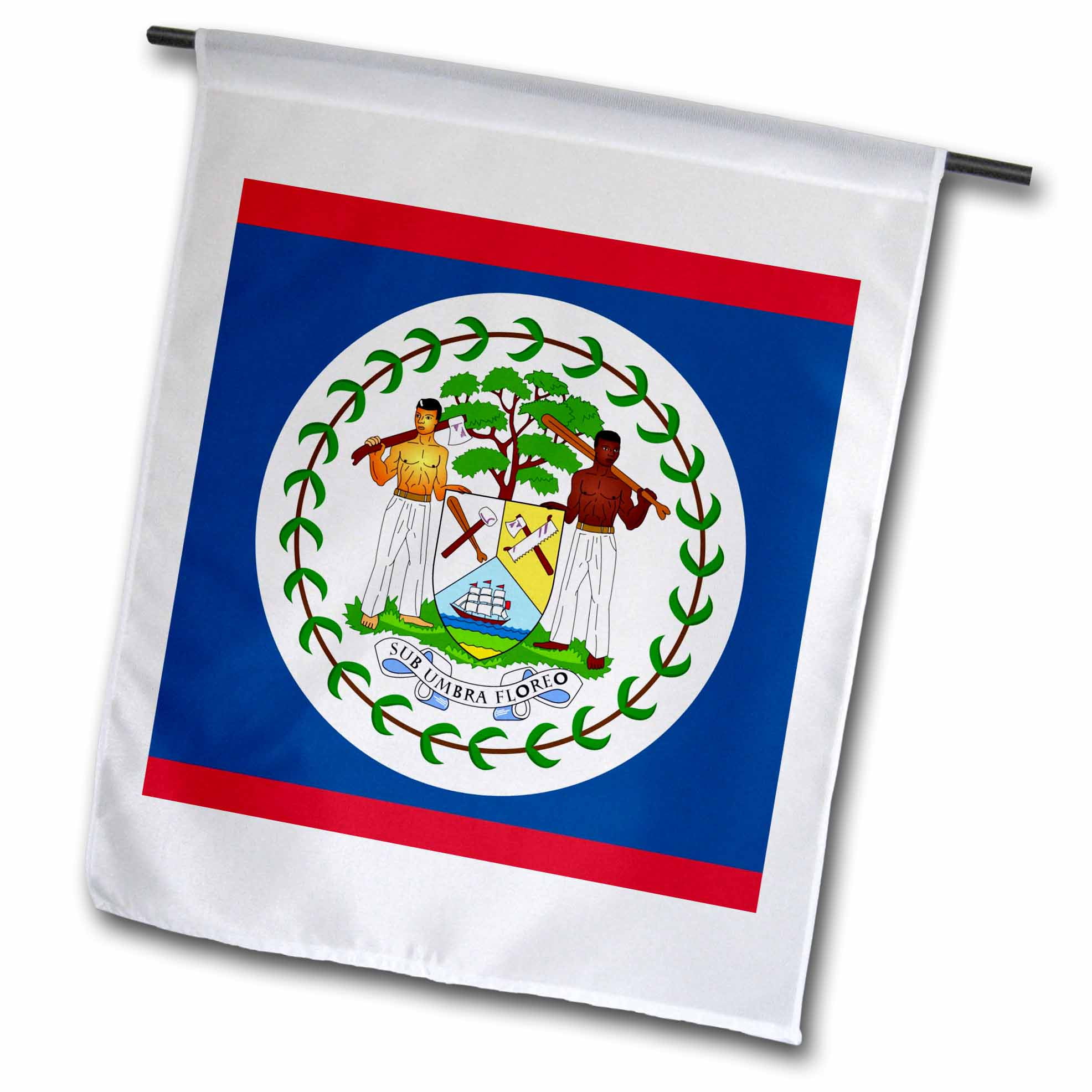 3dRose Flag of Belize British Honduras coat of arms Central America