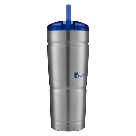 Mens Rambler Brown Bomber - bubba Envy S Vacuum-Insulated Stainless Steel Tumbler with Straw, 24 oz., Stainless Steel with Vineyard Lid