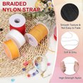 thumbnail image 3 of Uxcell 0.6 mm 109 Yards Nylon String, Bracelet String Braided Nylon Thread for Jewelry Making, Black, 3 of 6