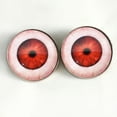 thumbnail image 5 of Sinister Scary Red Vampire Sew-On Button Glass Eyes, 5 of 8