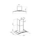 thumbnail image 3 of CAMPANA KUTCHEN CRISTAL CURVO NEGRA 60CM 110-120V 60 HZ KCP60560B, 3 of 3