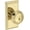 Non-Lacquered Brass, variant on Baldwin En.Bre.Hfr Bremerton Single Cylinder Keyed Entry Door Knob Set - Black