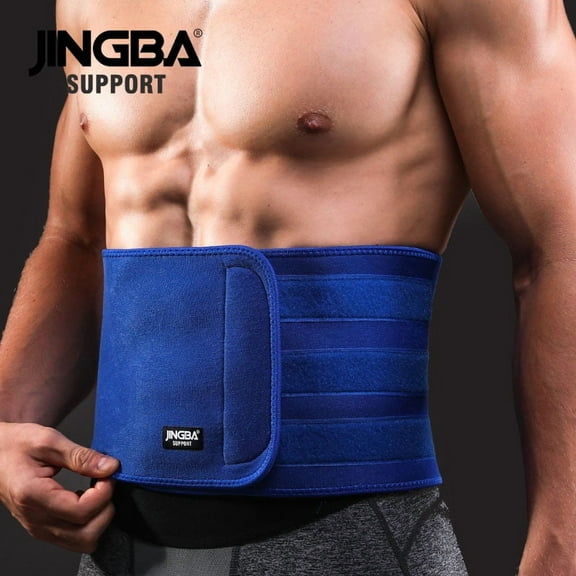 JINGBA SUPPORT Neoprene Adjustable Lumbar Spine Waist Support Protector Waist Trainer Men Waist Trimmer Sweat Belt Factory