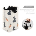 thumbnail image 3 of Yayeee Freestanding Laundry Hamper with Handle Collapsible Large Storage Basket for Clothes, Bunnies and Carrots, 3 of 7