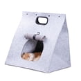 thumbnail image 3 of Casa de fieltro para gatos, casa de fieltro para gatos, saco de dormir extraíble para gatos, casa para perros pequeña, eficiencia maximizada, 3 of 9