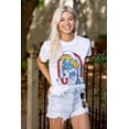 thumbnail image 3 of Smurfette Cartoon American Cutie USA Women's Graphic T Shirt Tees Brisco Brands L, 3 of 5