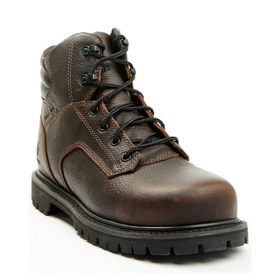 Hawx Men's 6" Lace-Up Work Boot Steel Toe Brown 9.5 EE US