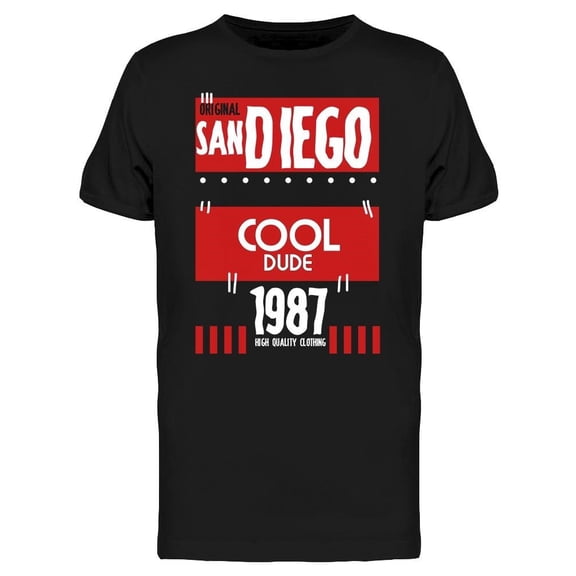 San Diego Cool Dude, Design Tee Men's -Image by Shutterstock