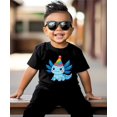 thumbnail image 4 of Cute Axolotl Birthday Shirt for Boys and Girls Kawaii Party Hat Graphic Tee for Kids and Toddlers Black Shirt 5-6, 4 of 8