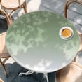 thumbnail image 3 of Sage Green Table Cloth, Round Fitted Tablecloths with Elastic Edge, Farmhouse Sage Green Ombre Wipeable Waterproof Table Cover for Kitchen Wedding 45-54 Inches, 3 of 4
