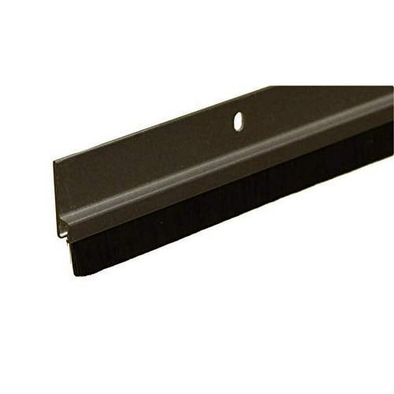 Brown Aluminum with 3/4" Black Brush Door Sweep (4 FT Brown)