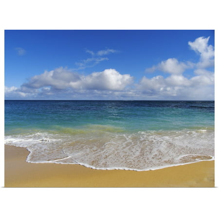 Great BIG Canvas | Rolled Ron Dahlquist Poster Print entitled Hawaii, Maui, North Shore, Beautiful Day On Baldwin (Best North Shore Long Island Beaches)