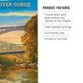 thumbnail image 3 of New River Gorge National Park and Preserve, Oil Painting Birch Wood Wall Sign (12x18 Rustic Home Decor, Ready to Hang Art), 3 of 5