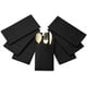 thumbnail image 5 of Paquete de 50 servilletas de papel tipo tela predobladas NEGRAS para cena, boda o fiesta [cubiertos no incluidos], 5 of 5