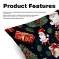 thumbnail image 2 of Christmas Covers - Set of 2 Throw Pillow Covers with Unique Patterns for Living Room Decor - Available in 16x16, 18x18, and 20x20 Inches Throw Pillows for All Occasions, 2 of 6