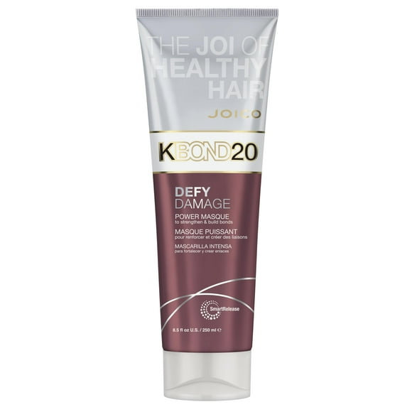 Joico Defy Damage KBOND20 Power Masque | For Stronger, Hydrated Hair | Color-Safe | Rebuild & Protect Bonds | Paraben-Free | Animal-Test Free Formula |8.5 Fl Oz | Bonus