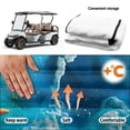 thumbnail image 5 of Bulopur Beach Club Car Golf Cart Seat Covers Starfish Golf Cart Towel Seat Covers with 4 Front Pockets& Nonskid Bottom Compatible with EZGO, Yamaha, Club Car, 5 of 8