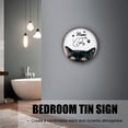 thumbnail image 4 of Vintage Round Tin Sign Home is Where The Cat is Quote Metal Tin Sign Gifts for Cat Lovers Pet Cat Sign, Kitty Sign, Animal Wall Art Housewarming Gift 12x12 Inches, 4 of 5