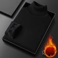 thumbnail image 4 of LOVZFMLL Sweaters for Men, Solid Color Acrylic Turtleneck Ribbed Pullover, Classic Casual Layering Shirt, Warm Winter Tops Slim, Fall Clothes, 4 of 7