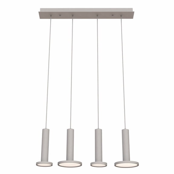 LNAP99L30D1WHLNR4 AFX Luna - 216W 4 LED Quadruple Pendant In Modern Style-12.38 Inches Tall and 7.88 Inches Wide-White Finish