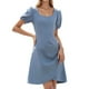 thumbnail image 1 of WILLBEST Vestidos Casuales Versión Coreana Del Vestido Casual De Mezclilla De Manga Corta De Talla Grande Real Para Mujer, 1 of 3
