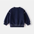thumbnail image 3 of 2025 primavera otoño sudadera con capucha para niños 2-6Y sudaderas finas de Color sólido con cuello redondo jersey de moda para niños prendas de vestir exteriores, 3 of 6