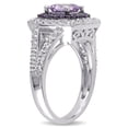 thumbnail image 3 of Everly Women's Created Sapphire and Created Amethyst Sterling Silver Ring, 3 of 6