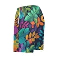 thumbnail image 5 of Men’s Sleep Shorts Relaxed Fit Lounge Pants with Pockets Mens Pajama Loungewear Home Wear Comfort Brightly Colored Leaves Medium, 5 of 7